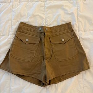 GAP Women's High Waist Brown Shorts